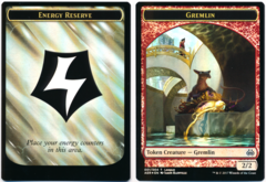 Energy Reserve // Gremlin Foil Token - Kaladesh League Promo